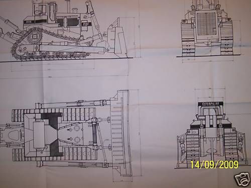 CATERPILLAR D 11 R dozer model plans  