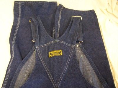 WASHINGTON DEE CEE SANFORIZED OVERALLS VINTAGE 60S INDIGO FREE 