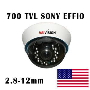 700 TVL Sony Effio Security Camera 22 LED 2.8 12mm Eyeball Dome BNC 