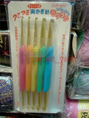 Japan Hamanaka SoftTouch Crochet Hook Set 2 6mm Clover  