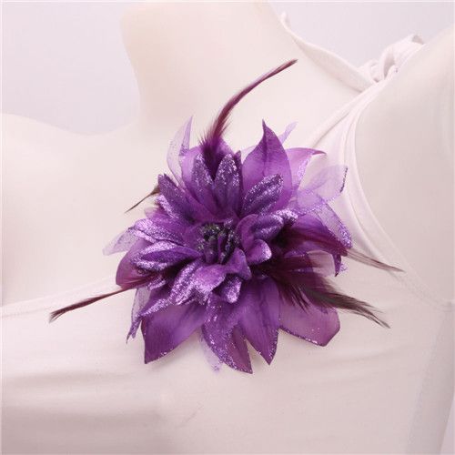 Charm Purple Cactus Flower Style Rubber Band Hair Accessory &Bracelet 