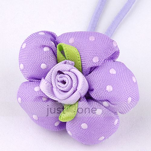   Infant Hair Decoration Rose Flower Elastic Head Rope Loop Band  