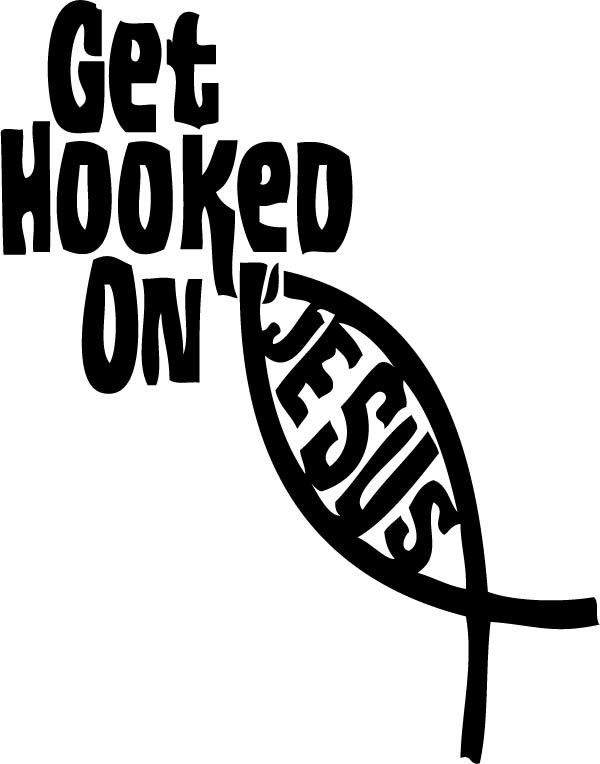 New Hooked On Jesus Christian T Shirt All Sizes Colors  