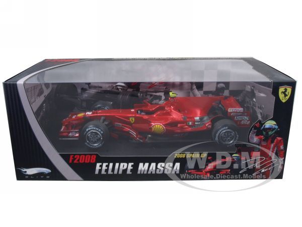   Ferrari F2008 Spain GP Felipe Massa #2 die cast car by Hotwheels