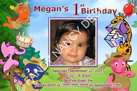 Personalized First 1st Birthday Party Invitation Cards  