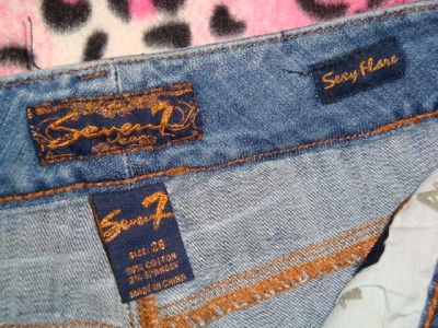 SEVEN 7 WOMEN JEANS MIDRISE 28 NICE EUC  