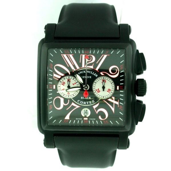 Franck Muller Conquistador Black Cortez Chronograph NEW watch.  