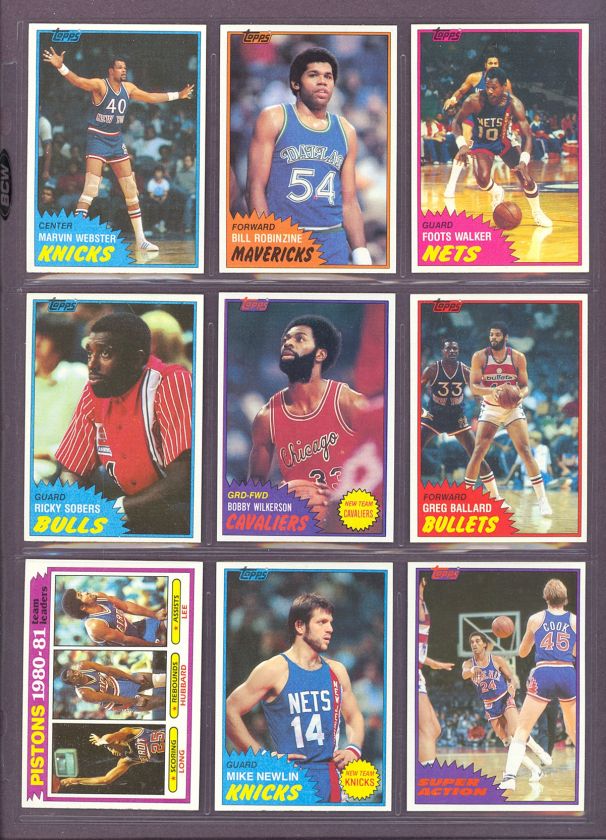 1981 Topps #83 Foots Walker Nets (NM/MT) *238895  