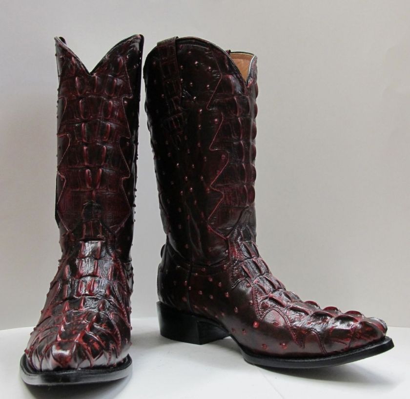 CROCODILE ALLIGATOR & OSTRICH DESIGN FULL ALL WAY UP WESTERN COWBOY 