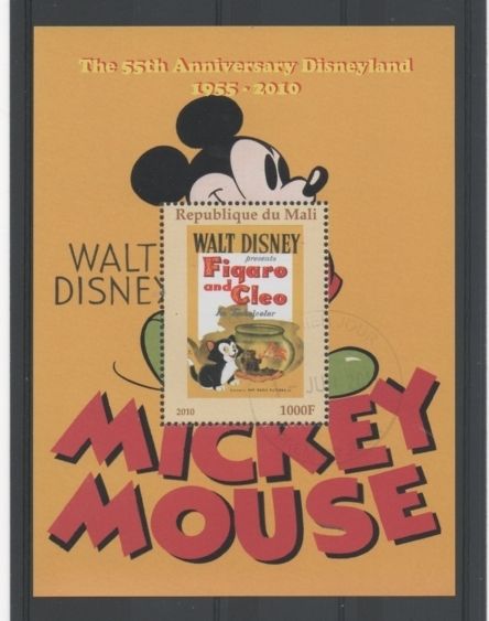 Disney Stamps   Mickey Mouse Single stamp CTO Sheetlet   PW  