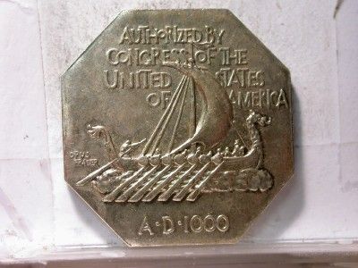 1925 NORSE AMERICAN MEDAL COMMEMORATIVE THICK PLANCHET ID#L503  