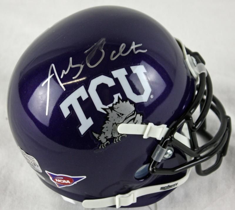 TCU ANDY DALTON AUTHENTIC SIGNED MINI HELMET GTSM  