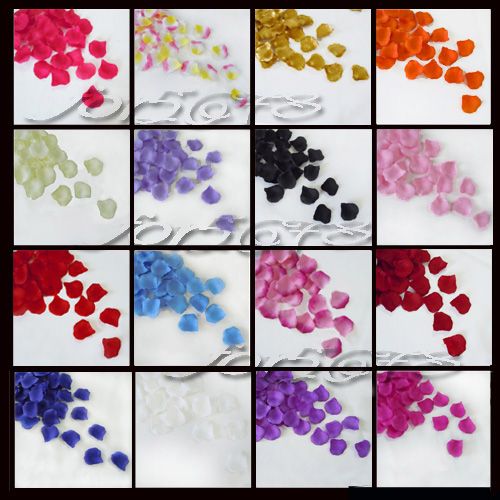 500 Royal Blue Silk Rose Petals Wedding Party Flower Favors 