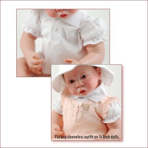   Short Sleeved Top fit 19 22 doll Reborn Bundles of Joy Nursery  