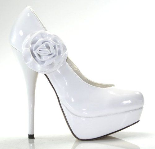 Nicole 14 Rosette ROUND TOE Platform Stiletto PUMP  