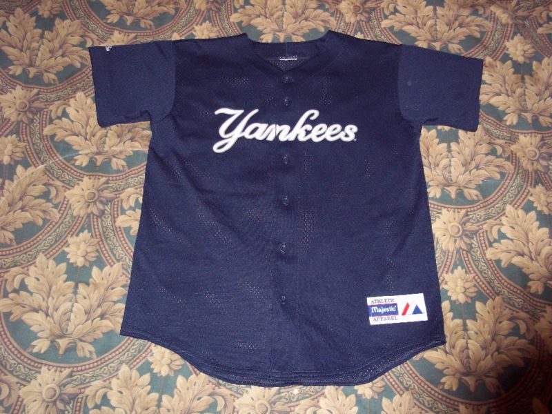 New York Yankees Derek Jeter Majestic NY T Shirt Jersey  