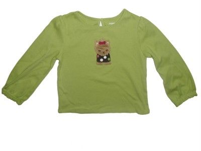 NWT Gymboree PUPS AND KISSES Green Dog Top Size 4T NEW  