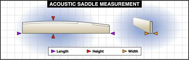 graph tech tusq acoustic guitar saddle