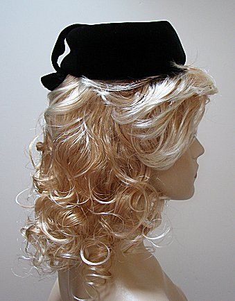 LADIES VINTAGE HAT Julian Gold little TOPPER #1043  