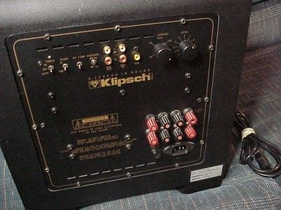   See More Details about  Klipsch KSW 100 Speaker Return to top