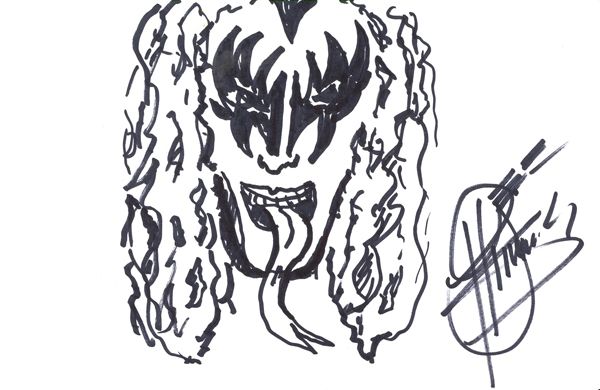 Gene Simmons Original Doodle  