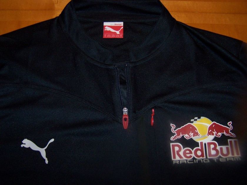 RED BULL RACING PUMA CREW HALF ZIP (XL X LARGE) F1 VETTEL WEBBER 