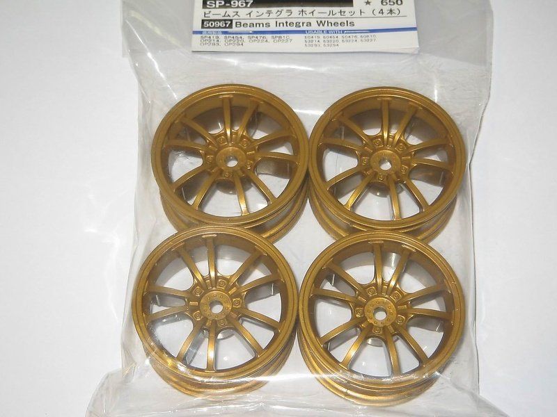 Tamiya 50967 SPARE PARTS R/C BEAMS INTEGRA RIM WHEELS  