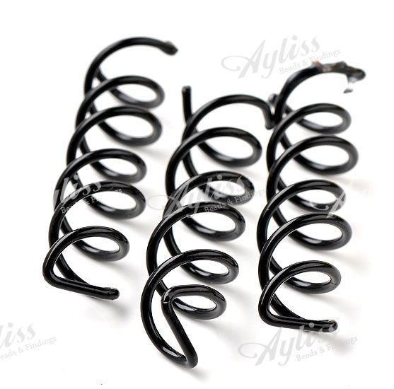 10pcs Black Screw Spin Twist Hairpin Clip Spiral Barrette Hair Jewelry 