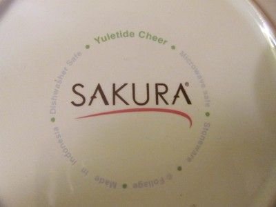 Sakura Yuletide Cheer 8 1/4 Salad/Dessert Plates (4)  
