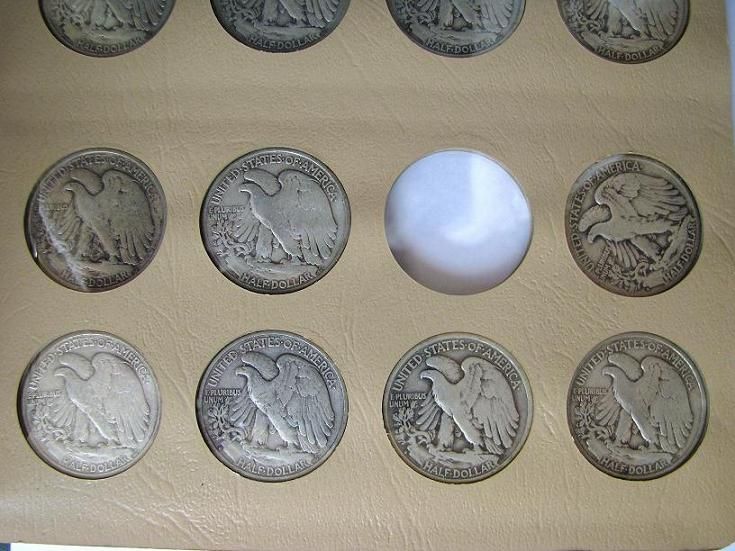 Partial Lot 41 Different Walking Half Dollars Lot#1121  