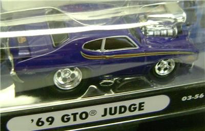 1969 GTO JUDGE PURPLE FUNLINE MUSCLE MACHINES DIECAST 164  