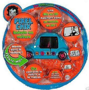 PIXEL CHIX CHIC TEAL BLUE ROAD TRIPPIN CAR NEW  