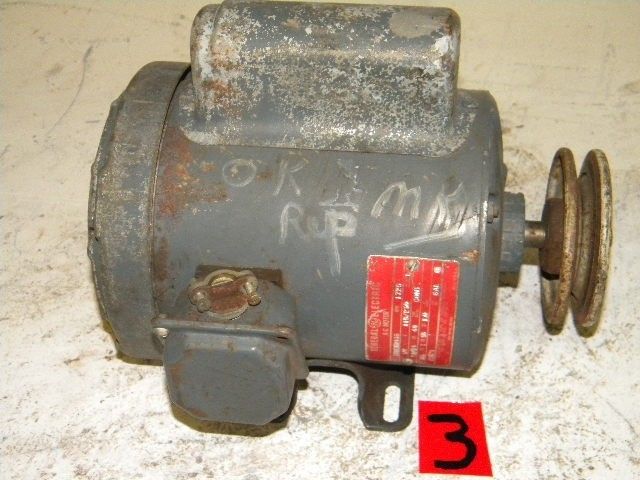 General Electric 5KC45MG635 A C Motor 1725 RPM 1/2 HP  