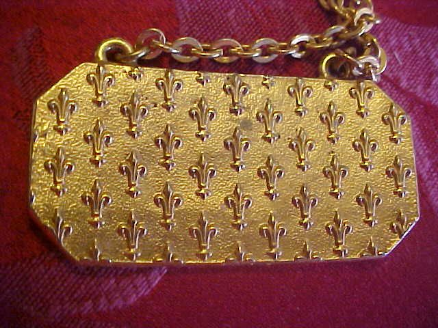 GIN Gold Metal Liquor Decanter Label Bottle Tag Wine  