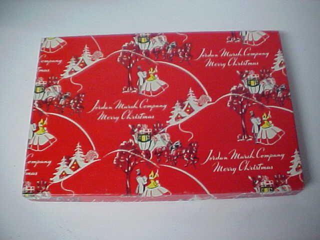 Old Christmas Gift Box From JORDAN MARSH DEPT STORE  