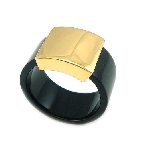 18k GP 11MM Width  Men Fashion Ring 891281  