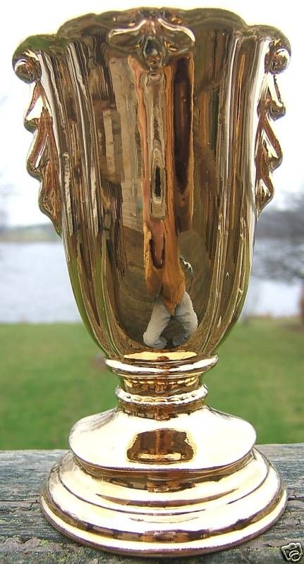 ANTIQUE 22 K GOLD REPRODUCTION VASE circa 1950s  