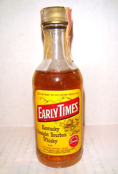 Early Times Bourbon whiskey Old Collector Mini   50ml  