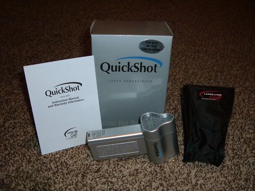 LASER LINK QUICK SHOT SILVER LASER RANGEFINDER W/ CASE  