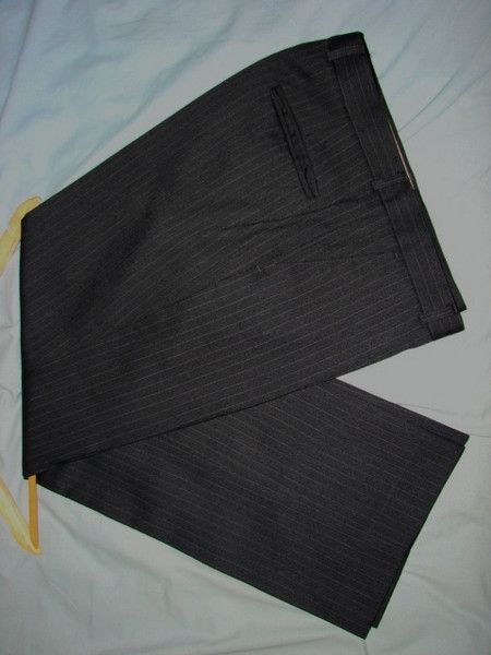 Pinstriped ALEXANDRE OF ENGLAND Savile Row Suit Sz 46  