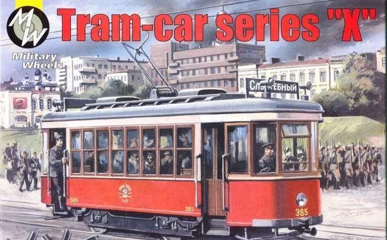 MILITARY WHEELS 1/72 SCALE RUSSIAN TRAM CAR MODEL KIT  