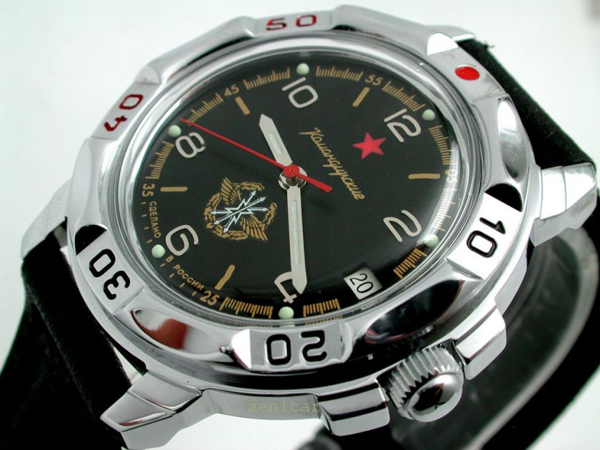 RUSSIAN MILITARY VOSTOK BLACK WATCH #2121 NEW  