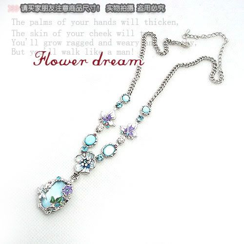 Elegant Flower Topaz New Necklaces Pendants  