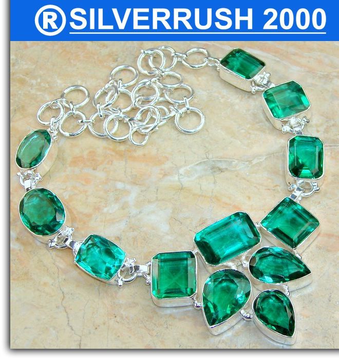 CHROME QUARTZ .925 SILVER NECKLACE,SILVERRUSH2000;283  