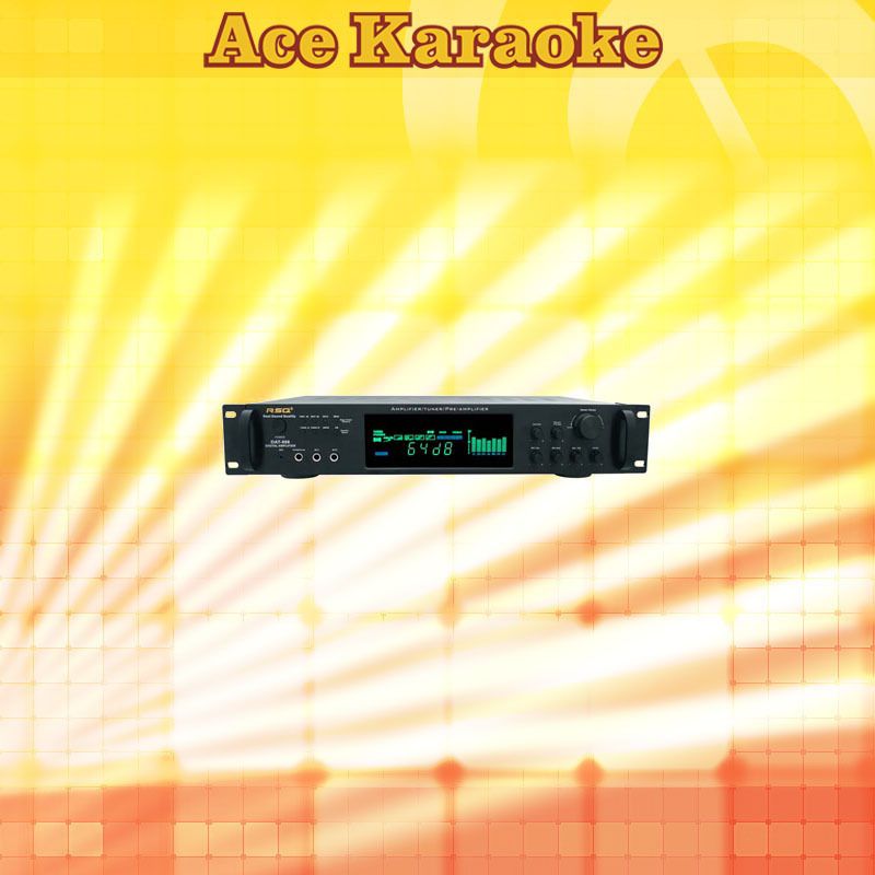 RSQ DAT 888 Karaoke Amplifier Tuner PreAmp w/ Crossover  