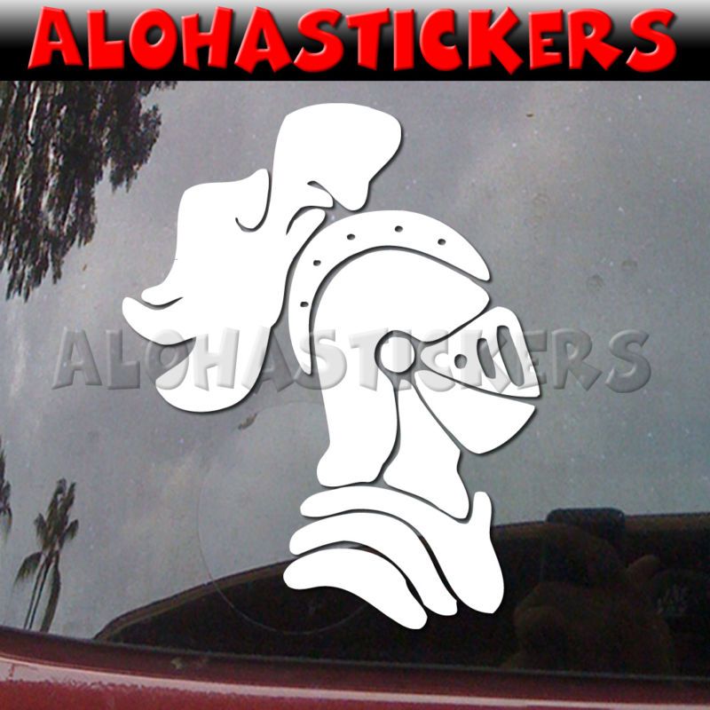 KNIGHT PLUME HELMET Vinyl Decal Car Truck RV Sticker K9  