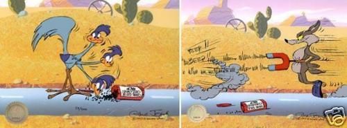 Road Runner Acme Bird Seed Ltd Ed Cel   Chuck Jones  