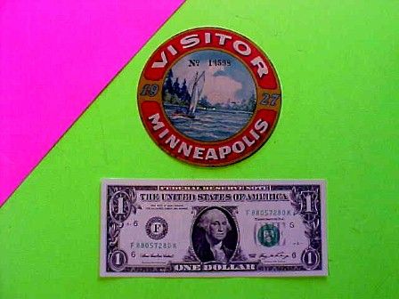 1927 Visitor Minneapolis Radiator Badge Topper SUPER RARE Sail BoatNO 