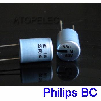 10pcs Philips BC KO 116 Electrolytic Capacitor 68uF/50V  