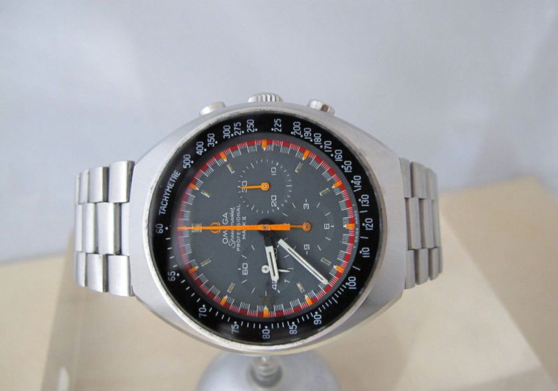 VINTAGE OMEGA RARE SPEEDMASTER CHRONO ORANGE HANDS MINT  